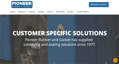 Desktop Screenshot of pioneerrubber.com